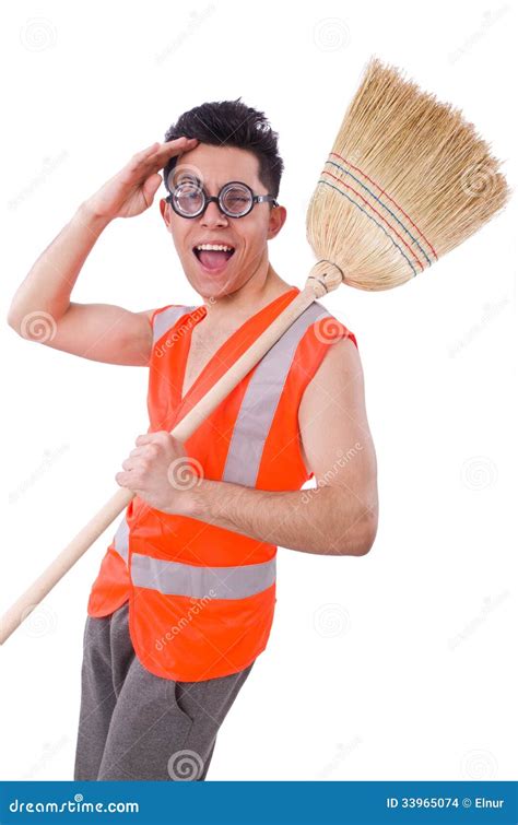 Funny Janitor Stock Images - Image: 33965074