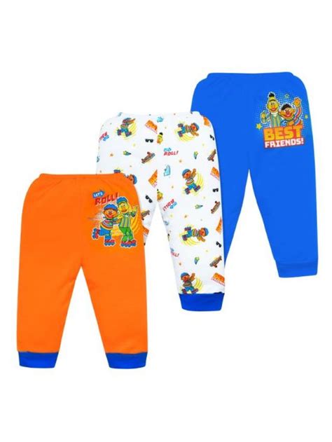 Sesame Street 3-piece Pajama Pants (Bert & Ernie) | edamama