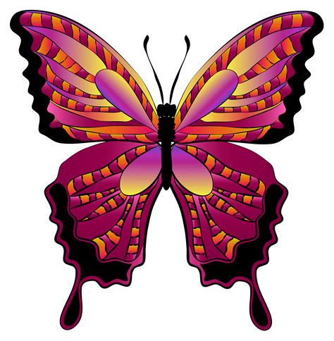 Butterfly Clip art - Red Butterfly Clipart Image png download - 5647* ...