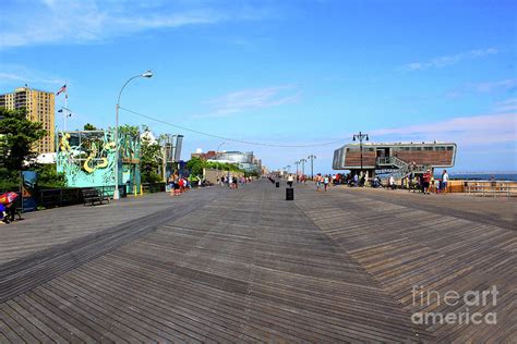 Coney Island Boardwalk Photograph by Doc Braham