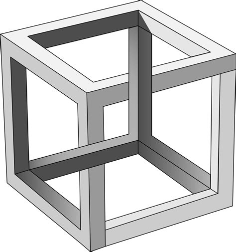 MC Escher's Impossible Cube | Escher art, Mc escher art, Mc escher