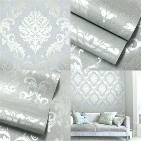 Silver Glitter Wallpaper In Bedroom (#2242541) - HD Wallpaper ...