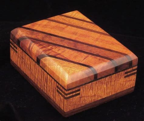 Custom Made Hard-Edged Box More: | Small wood box, Wooden box diy, Wood ...