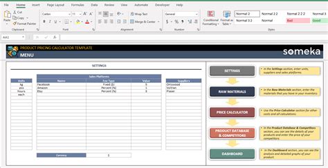 Product Pricing Calculator Excel Template | Price Calculator