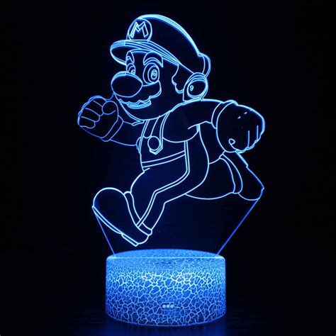 Super Mario 3D Optical Illusion Lamp — 3D Optical Lamp