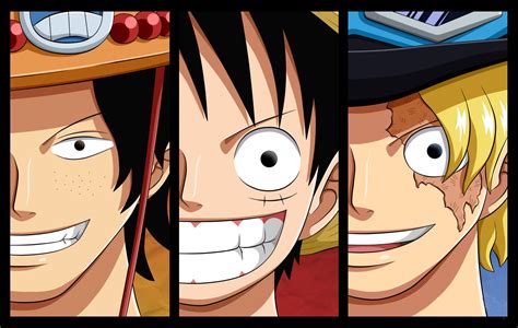 Download One Piece Wallpaper Ace Luffy Sabo Gif