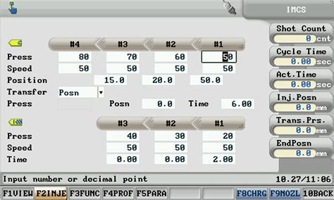 Plastic HDPE Injection Molding Process Settings Details and explanations