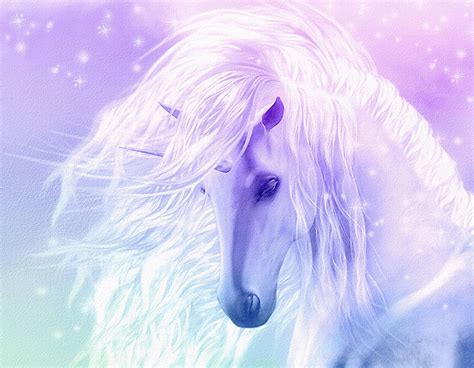 Beautiful Fantasy Unicorn flowing mane pink CANVAS ART PRINT 8"X 10 ...