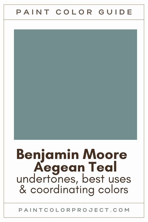 Benjamin Moore Aegean Teal: a complete color review - The Paint Color ...