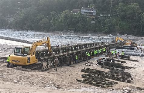 Indian Army along with BRO taken up construction of temporary iron ...