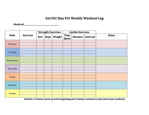 Explore Our Example of Workout Training Schedule Template for Free ...