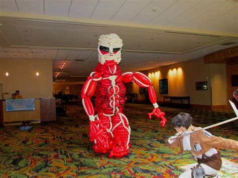 Colossal Titan Balloon Cosplay 2 by NoOrdinaryBalloonMan on DeviantArt