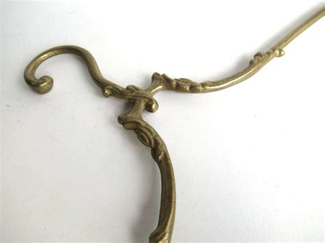 1 (one) Vintage Brass Clothes Hanger, Clothes Hangers, Antique French ...