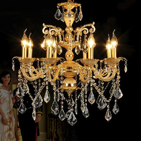 vintage Aluminum Nano gold chandeliers Antique dining room lamp ...