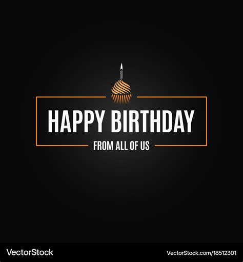 Happy birthday logo design background Royalty Free Vector