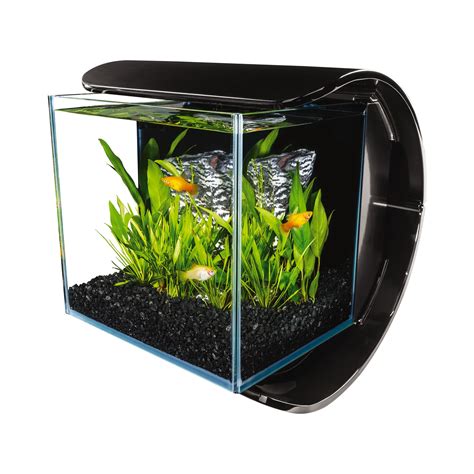 Marineland 3 Gallon Silhouette Glass LED Aquarium Kit - Walmart.com ...