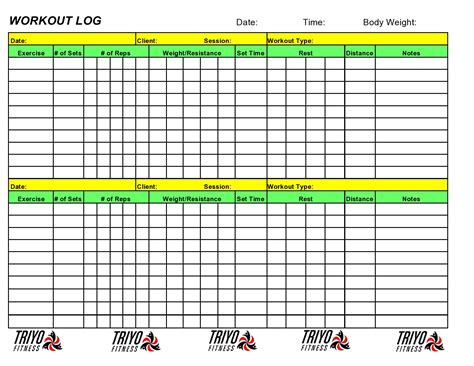 Training Plan Tracker Template