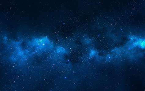 🔥 Free Download Milky Way Galaxy Blue Nebula Clouds Wallpaper Hd ...