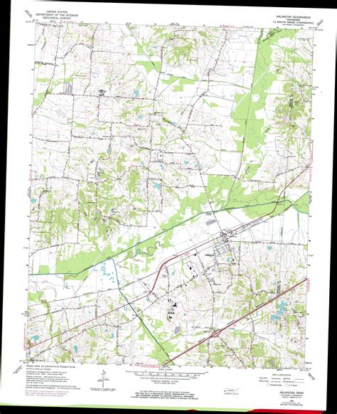 Arlington topographic map, TN - USGS Topo Quad 35089c6