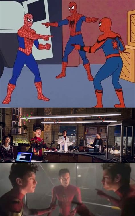 They recreated this meme twice | Spider-man: No Way Home | Know Your Meme