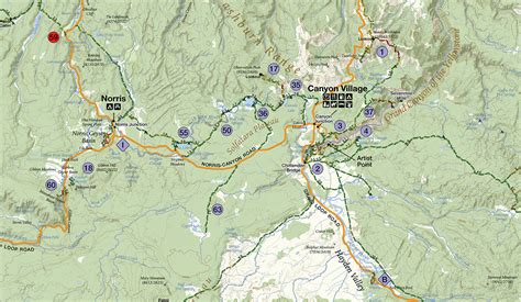 Day Hikes Of Yellowstone National Park Map-Guide | vtir.net