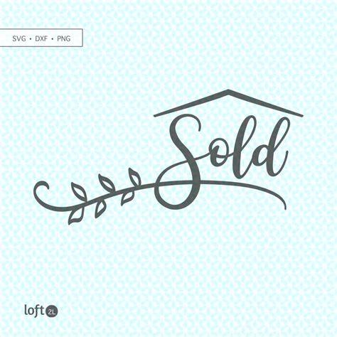 Realtor Real Estate Sold Sign SVG DXF Png Cut Realtor Roof - Etsy