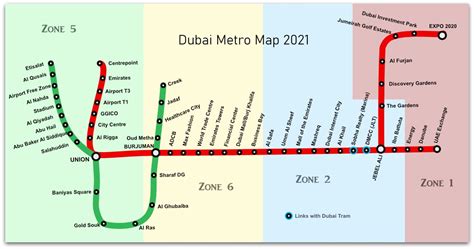 Dubai Metro Map [ 2022 ] - Complete Guide of all routes and fares