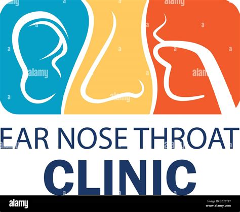 ear nose throat (ENT) logo for Otolaryngologists clinic concept. vector ...