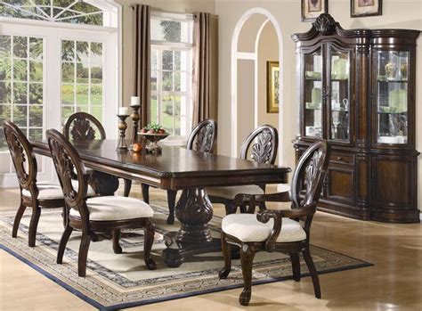 Von Furniture | Tabitha Formal Dining Room Set with Pedestal Table