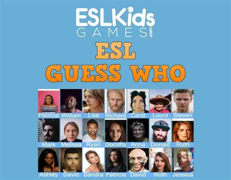 ESL Guess Who - ESL Kids Games