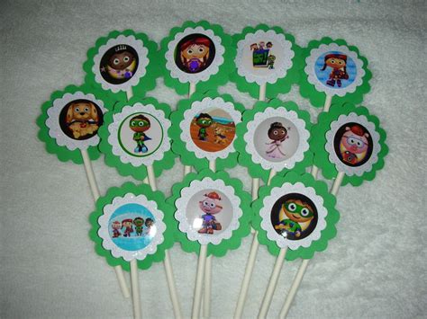 Super Why cupcake toppers by Kellyskrochet on Etsy https://www.etsy.com ...