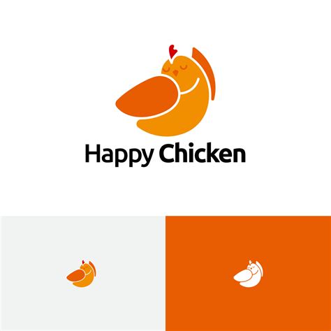 Cute Fun Fat Happy Chicken Simple Logo 8826235 Vector Art at Vecteezy