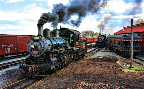 train, Vintage, Steam Locomotive Wallpapers HD / Desktop and Mobile ...