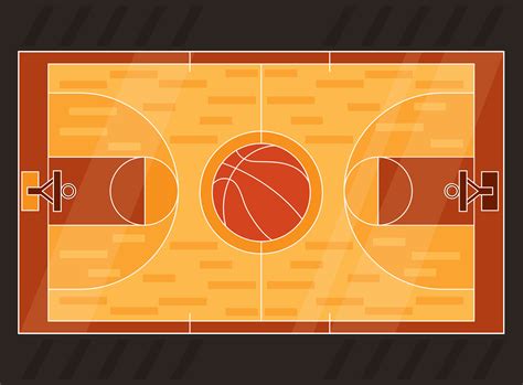 Basketball Court Vector 183761 Vector Art at Vecteezy