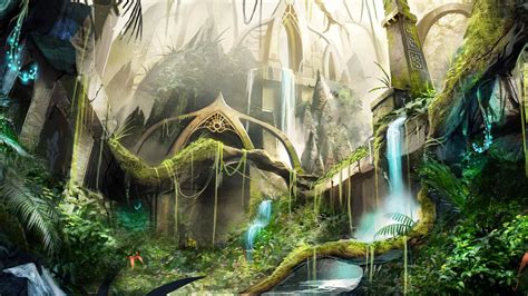 Jungle Ruins - Fantasy Wallpaper (38280637) - Fanpop