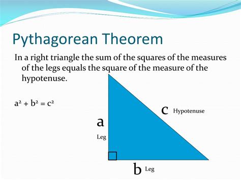 PPT - Pythagorean Theorem and its converse PowerPoint Presentation ...