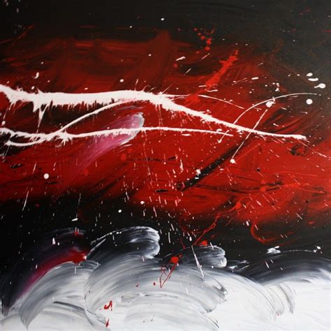 Abstract Art Black And White Red High Quality - https://www.wallente.com ...