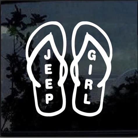 Jeep Wrangler Decals – Jeep Girl Flip Flops | MADE IN USA