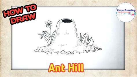 How to Draw Ant Hill - YouTube