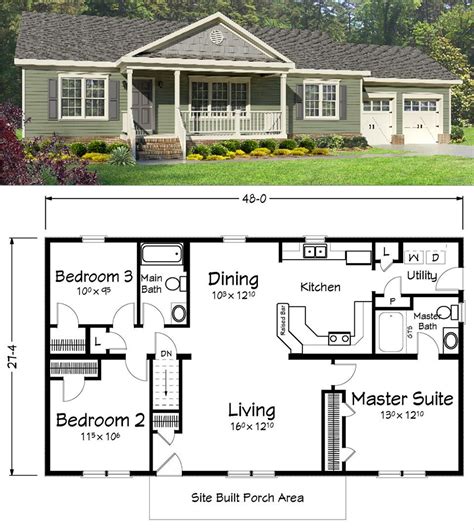 Ranch Style House Plans With Basement | Ranch style house plans, Ranch ...