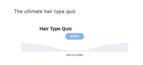 5 Hair Type Quiz Examples For Haircare Product Brands