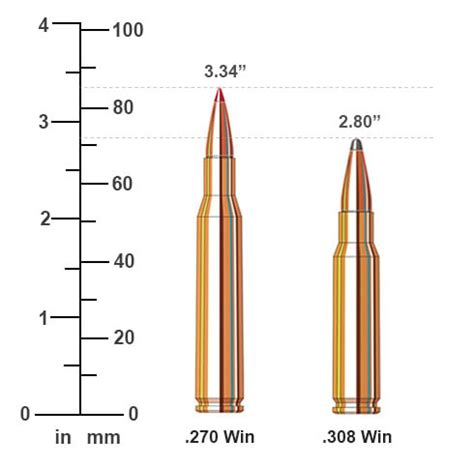 .270 Win vs .308 Win Cartridge Ballistics Performance Comparison ...