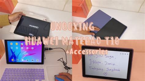 Aesthetic Unboxing Huawei MatePad T10 dan Accessories ¦¦ 🇮🇩 ️Mcn - YouTube