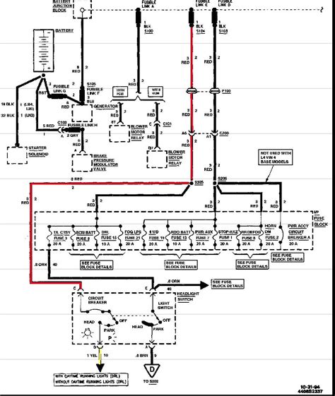 Chevy Headlight Switch Diagram