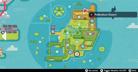 Isle Of Armor | Potbottom Desert (Wild Area) - Pokemon Spawn Location ...