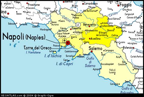 Map of Campania map, Campania, Italy, Italy Atlas