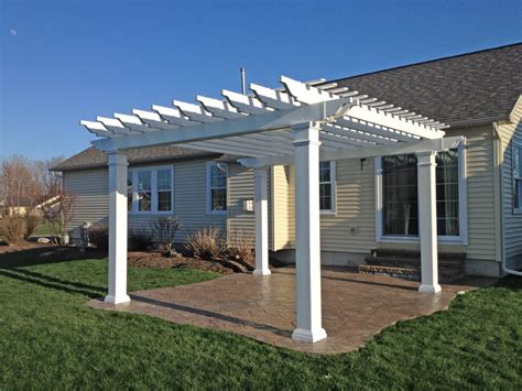 Syracuse Vinyl Pergola Installation- Poly Enterprises