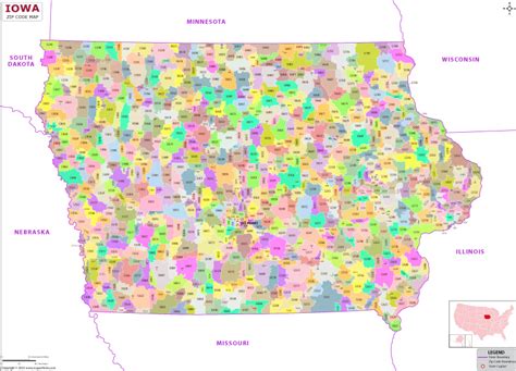 Zip Codes List for Iowa | Iowa Zip Code Map