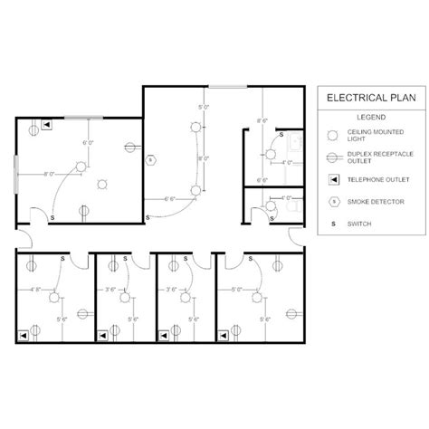 Example Image: Office Electrical Plan | Electrical plan, Electrical ...