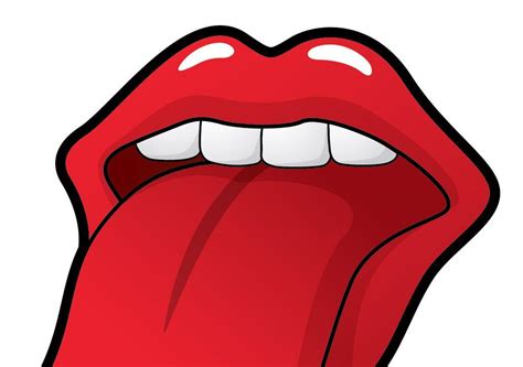 Red Lips and Tongue Logo - LogoDix